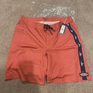 *NWT* Vineyard Vines Men’s Red Bathing Suit. So 38